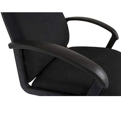 Iris 587 Office Executive Superior Fabric Low Back Chair (Black)