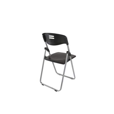 Kelvin S234 Folding Chair - Ergonomic &amp; Comfortable Plastic Folding Chair - Seat and Back Made Of Polypropylene With Powder Coated Frame - (Black)