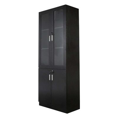 Glas 1123 Black Full Height Bookshelf