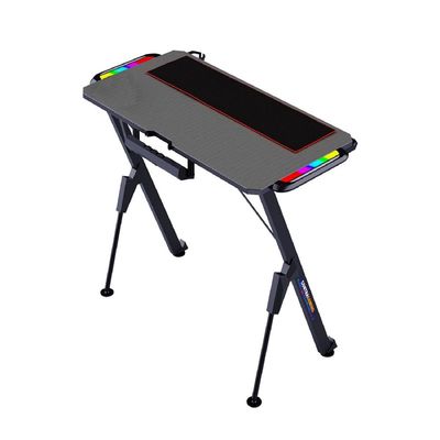 Mahmayi Contra Gaming Desk with RGB Lights YK V2-1060 Table for Home Office with Cable Management and YK V2 Mouse Pad