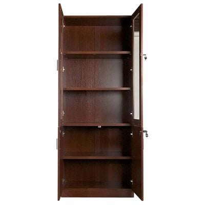 Argent 1123 Apple Cherry Full Height Bookshelf (Bookshelf Without Digital Lock, Apple Cherry)