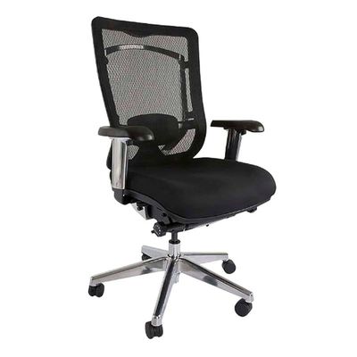 Stoel 97726 كرسي شبكي مريح عالي الظهر حديث&amp; كرسي مكتب مريح كرسي بظهر متوسط (أسود)