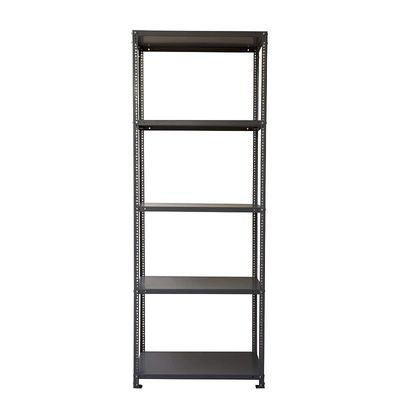 Stainless Steel Stahl Slotted Angle Shelving Rack- Traditional &amp; Compact Style Shelves and Racks with Dark Grey Finish on Stainless Steel