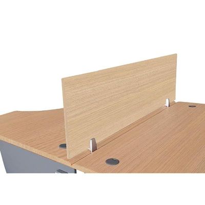 Mahmayi Desktop Mounted Privacy Panel Divider Panels with 2 Clips for Student, Call Centers, Offices, Libraries, Classrooms- Removable Sound Absorbing Desk Partition Board(140 CM, Oak)