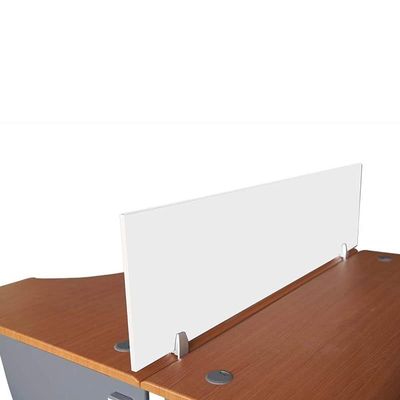 Mahmayi Deler Desktop Mounted Privacy Panel Divider Panels with 2 Clips for Student, Call Centers, Offices, Libraries, Classrooms- Removable Sound Absorbing Desk Partition Board(140 CM, White)