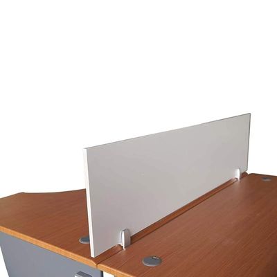 Mahmayi Deler Desktop Mounted Privacy Panel Divider Panels with 2 Clips for Student, Call Centers, Offices, Libraries, Classrooms- Removable Sound Absorbing Desk Partition Board(140 CM, Silver)