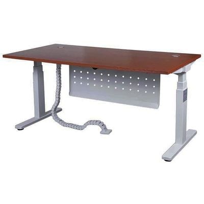 Lift-12 Electronic Height Adjustable Modern Desk - Elegant and Modern Ergonomic Office Desk with Adjustable Height Feature and Heavy Duty Fram (Apple Cherry, Width: 160cm)