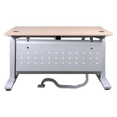 Lift-12 Electronic Height Adjustable Modern Desk - Elegant and Modern Ergonomic Office Desk with Adjustable Height Feature and Heavy Duty Fram (Oak, Width: 120cm)