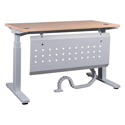 Lift-12 Electronic Height Adjustable Modern Desk - Elegant and Modern Ergonomic Office Desk with Adjustable Height Feature and Heavy Duty Fram (Oak, Width: 120cm)