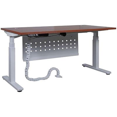 Lift-12 Electronic Height Adjustable Modern Desk - Elegant and Modern Ergonomic Office Desk with Adjustable Height Feature and Heavy Duty Fram (Apple Cherry, Width: 140cm)