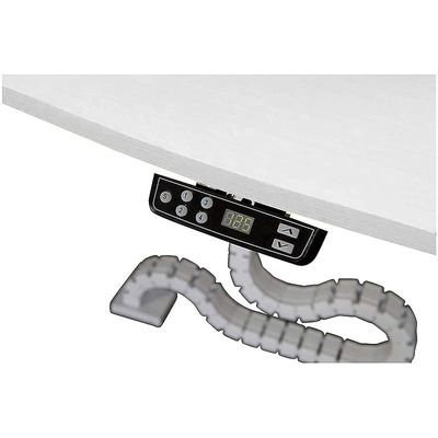 Lift-12 Electronic Height Adjustable Modern Desk - Elegant and Modern Ergonomic Office Desk with Adjustable Height Feature and Heavy Duty Fram (White, Width: 120cm)
