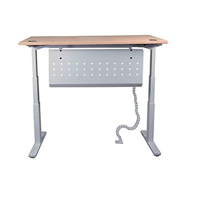 Lift-12 Electronic Height Adjustable Modern Desk - Elegant and Modern Ergonomic Office Desk with Adjustable Height Feature and Heavy Duty Fram (Oak, Width: 140cm)