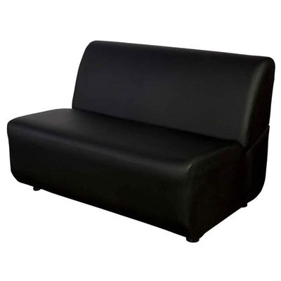 Mahmayi Coco Two-Seater Black Sofa - Customizable, Premium Quality, Living Room Furniture, Comfortable Seating (2-Seater, Black)