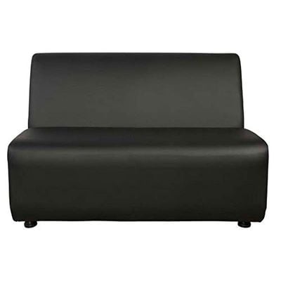 Mahmayi Coco Two-Seater Black Sofa - Customizable, Premium Quality, Living Room Furniture, Comfortable Seating (2-Seater, Black)