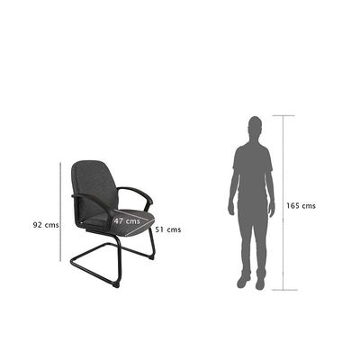 Iris 587-2 Visitors Chair UK Grey