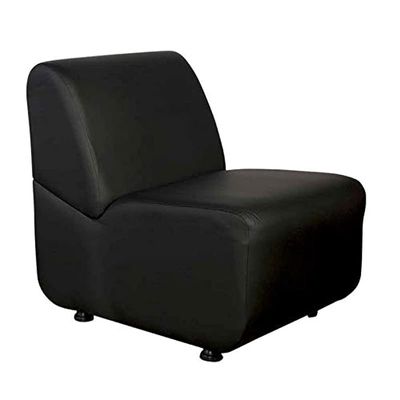 Mahmayi Coco Single-Seater Black Sofa - Customizable, Premium Quality, Living Room Furniture, Comfortable Seating (1-Seater, Black)