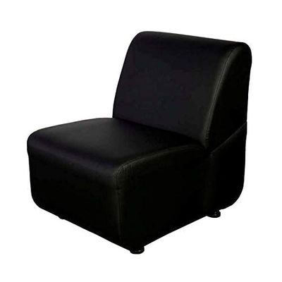 Mahmayi Coco Single-Seater Black Sofa - Customizable, Premium Quality, Living Room Furniture, Comfortable Seating (1-Seater, Black)