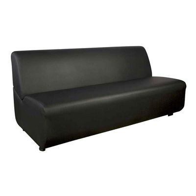Mahmayi Coco Three-Seater Black Sofa - Customizable, Premium Quality, Living Room Furniture, Comfortable Seating (3-Seater, Black)