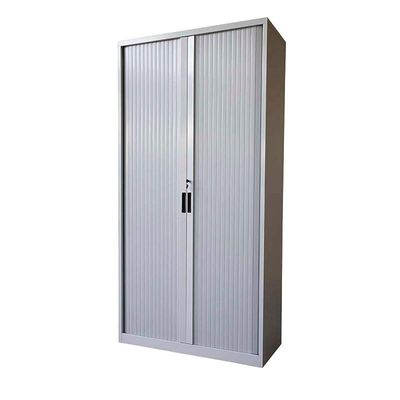 Victory Steel Japan OEM Full Height Tambour Door Cabinet Grey