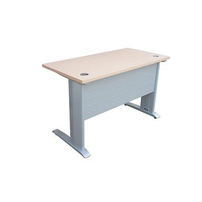 Stazion 1260 Modern Office Desk With Drawers (120Cm) (Without Drawers, Oak)