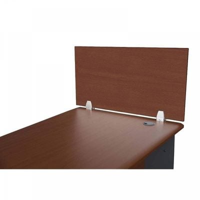 Mahmayi Deler Desktop Mounted Privacy Panel Divider Panels with 2 Clips for Student, Call Centers, Offices, Libraries, Classrooms- Removable Sound Absorbing Desk Partition Board(75 CM, Apple Cherry)
