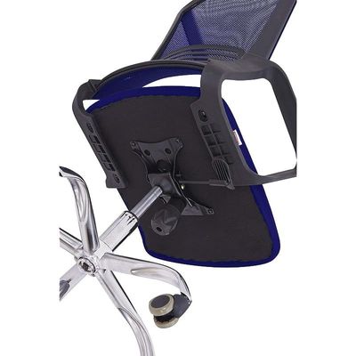 Sleekline 69001C Visitors Chair mesh (Without Headrest, Blue), Mahmayi, Home Office Desk Chairs, 690033_Lowback _Blue