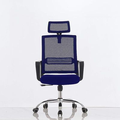 Desk Chair for Home Office Computer Workstation (Headrest Chair Blue)