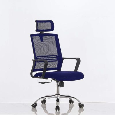 Sleekline 690033 Task Chair Blue Mesh with Headrest