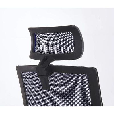 Sleekline 690033 Task Chair Blue Mesh with Headrest