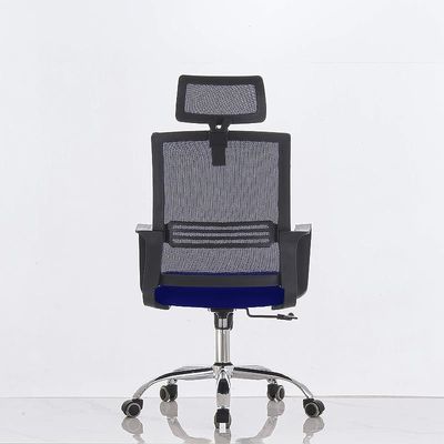 Sleekline 690033 Task Chair Blue Mesh with Headrest