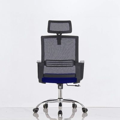 Desk Chair for Home Office Computer Workstation (Headrest Chair Blue)