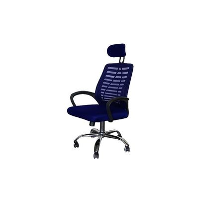 Sleekline 1004 Task Chair Mesh - Swivel Castor Wheel Office Chair With Padded Breathable Seat and Lift Mechanism For Height Adjustment (Blue)