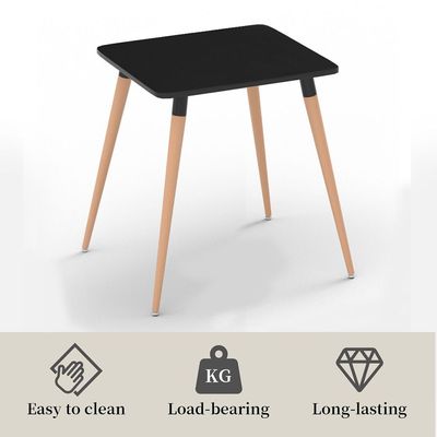 Cenare Dining Set (Dining Table + 2 X Cushion Chair) - Black