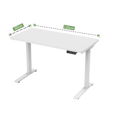 Flexispot Electric Height Adjustable Standing Desk, 48" Sit Stand Up Computer Desk Workstation for Home Office (White Frame/White Desktop, 48 x 24 inch) by Mahmayi