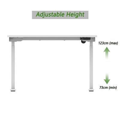 Flexispot Electric Height Adjustable Standing Desk, 48" Sit Stand Up Computer Desk Workstation for Home Office (White Frame/White Desktop, 48 x 24 inch) by Mahmayi