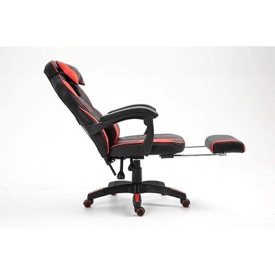 High Back Video Gaming Chair PU Leatherette (Red-Black)