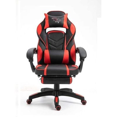 High Back Video Gaming Chair PU Leatherette (Red-Black)