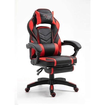 High Back Video Gaming Chair PU Leatherette (Red-Black)