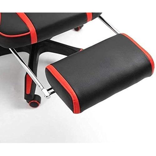 High Back Video Gaming Chair PU Leatherette (Red-Black)