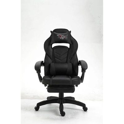 High Back Video Gaming Chair PU Leatherette (Black)