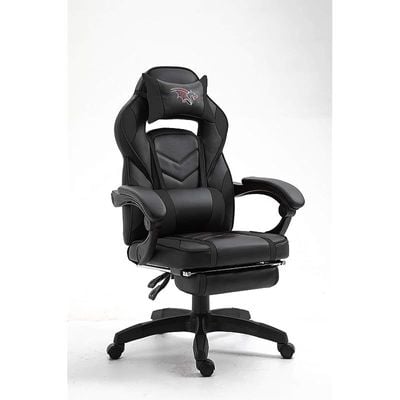 High Back Video Gaming Chair PU Leatherette (Black)