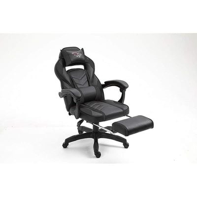 High Back Video Gaming Chair PU Leatherette (Black)