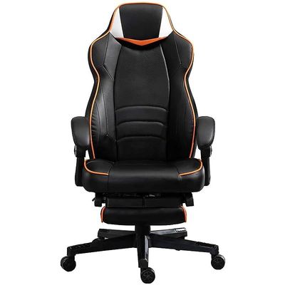 Omega C459 Gaming Chair with Speaker Black &amp; Orange PU