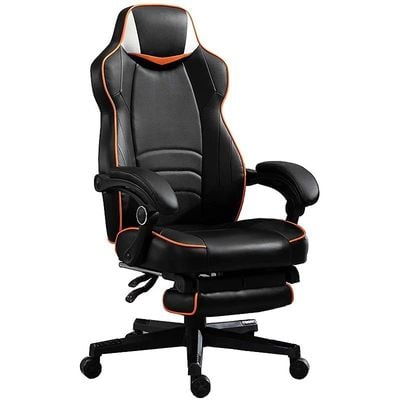 Omega C459 Gaming Chair with Speaker Black &amp; Orange PU