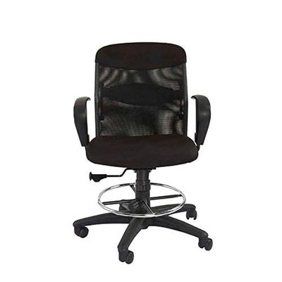 Scarlet 33536 Low Back Ergonomic Mesh Office Chair With Draft Kit - Black