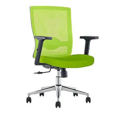 Ergonomic Adjustable Office Chair with Adjustable Arm Rests, Lumbar Support, Contoured Back, and Seat Cushion - Comfortable Seating Solution for Office and Home - Ergonomic Green Medium Back