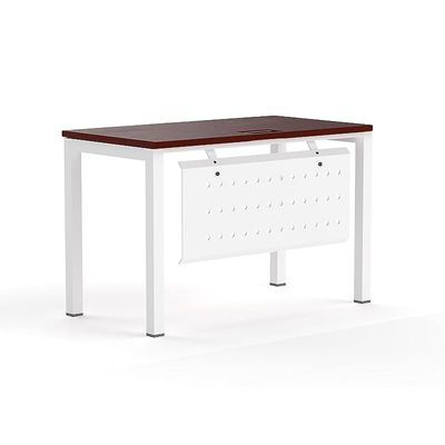 Mahmayi Figura 72-12 Modern Workstation Desk - Stylish Office Furniture for Home or Business Use - Sleek Design for Productivity and Organization (Apple Cherry, 120cm)