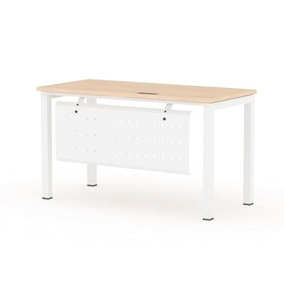 Mahmayi Figura 72-14 Modern Workstation Desk - Stylish Office Furniture for Home or Business Use - Sleek Design for Productivity and Organization (Oak, 140cm)