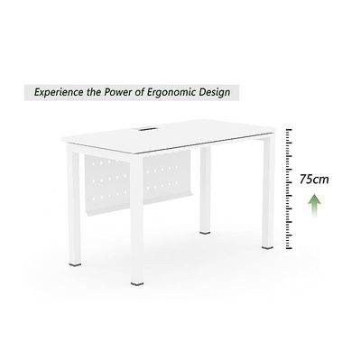 Figura 72-16 white Modern Workstation without Drawer