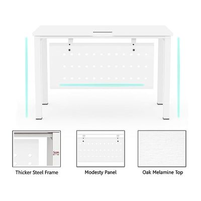 Figura 72-16 white Modern Workstation without Drawer